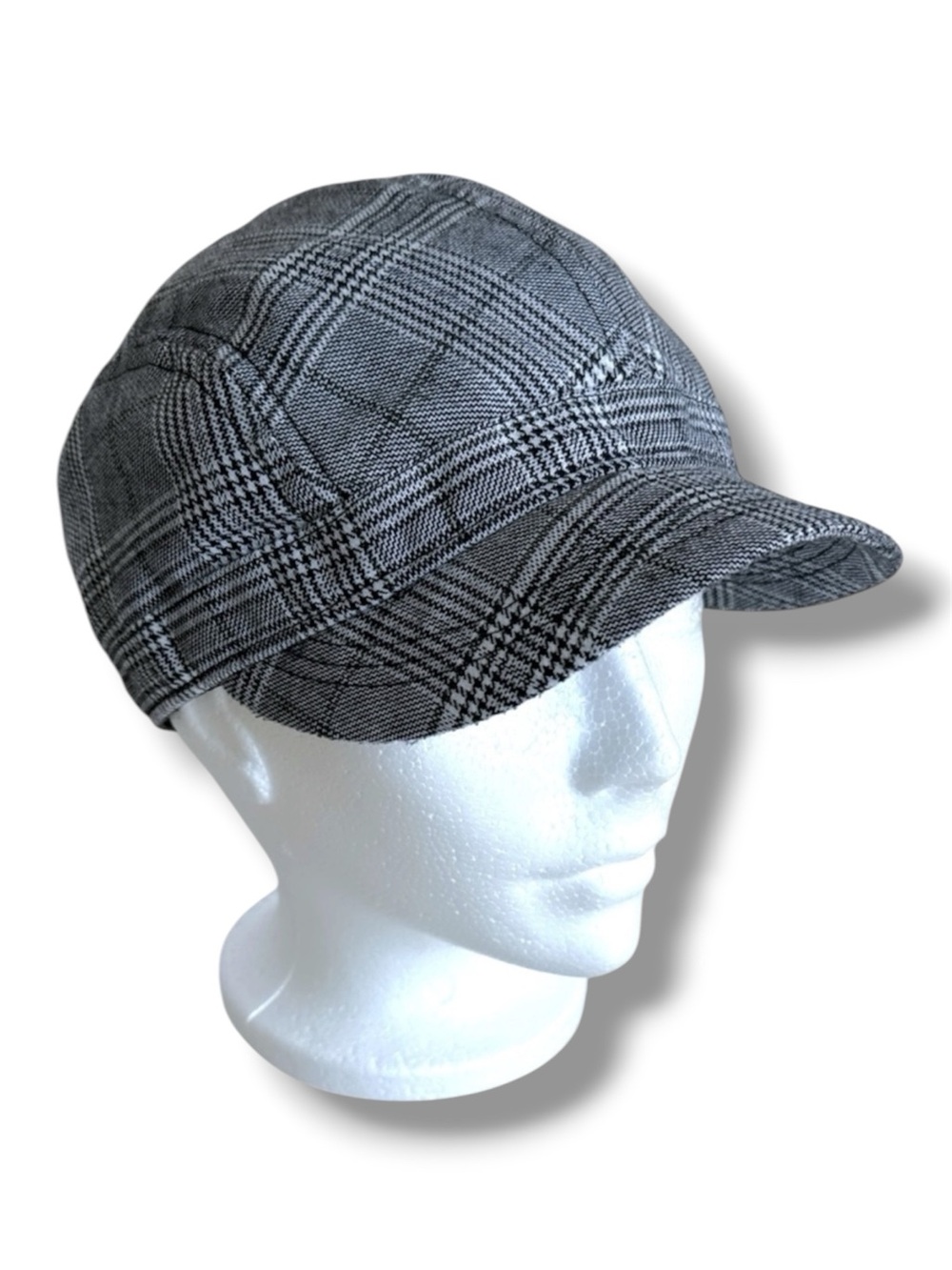 Barts Plaid Hat Black and White